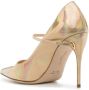 Jennifer Chamandi Lorenzo leren pumps Goud - Thumbnail 3