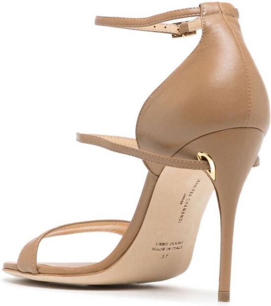 Jennifer Chamandi Rolando leren sandalen Beige