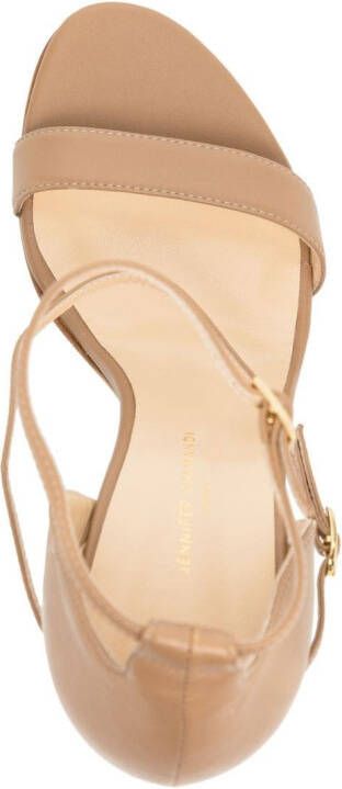 Jennifer Chamandi Rolando leren sandalen Beige