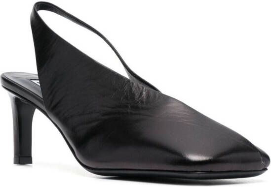 Jil Sander Pumps met vierkante neus Zwart