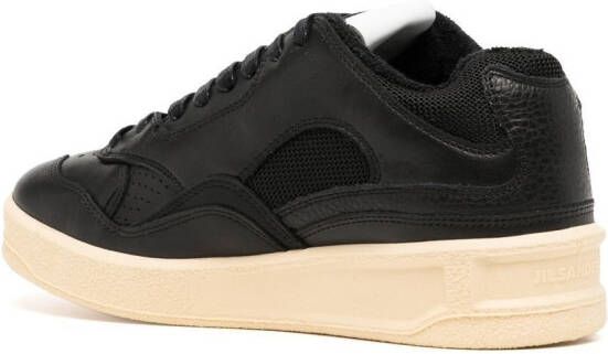 Jil Sander Basket low-top sneakers Zwart