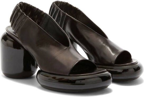 Jil Sander Sandalen met blokhak Zwart