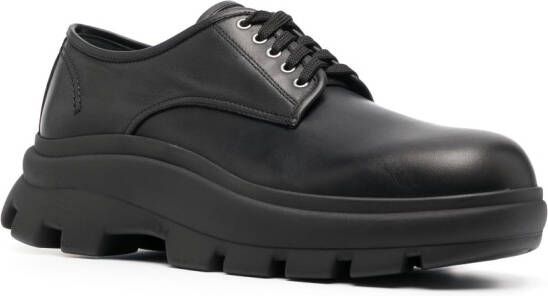 Jil Sander Derby schoenen met chunky zool Zwart