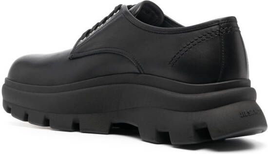 Jil Sander Derby schoenen met chunky zool Zwart