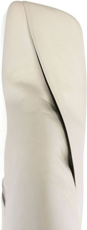 Jil Sander Enkellaarzen met vierkante neus Beige