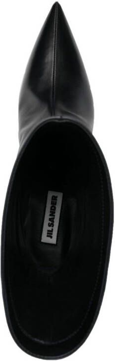 Jil Sander Laarzen met puntige neus Zwart