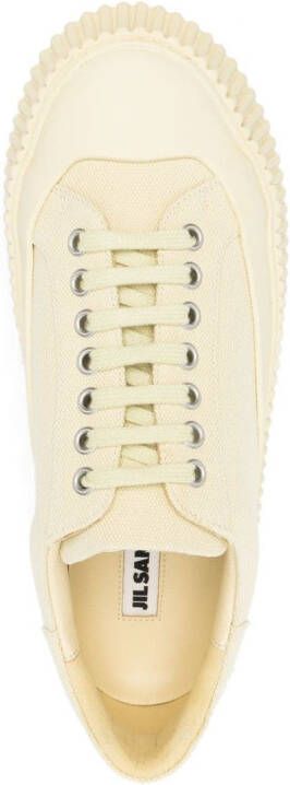 Jil Sander Sneakers met vlakken Geel