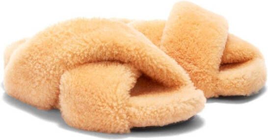 Jil Sander Lammy slippers Beige