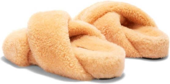 Jil Sander Lammy slippers Beige