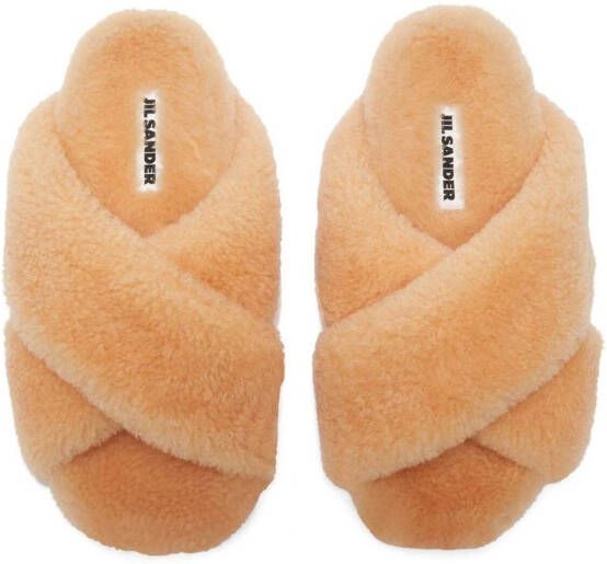 Jil Sander Lammy slippers Beige