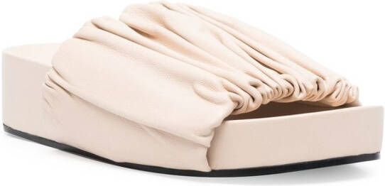 Jil Sander Sandalen met plateauzool Beige