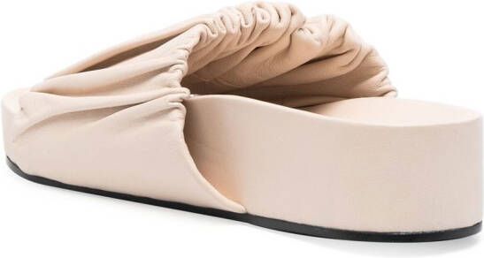 Jil Sander Sandalen met plateauzool Beige