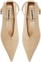 Jil Sander Leren ballerina's Beige - Thumbnail 3