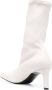 Jil Sander Leren enkellaarzen Wit - Thumbnail 3
