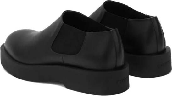 Jil Sander Leren loafers Zwart