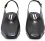 Jil Sander Leren slingback pumps Zwart - Thumbnail 4