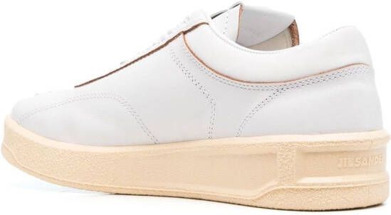 Jil Sander Leren sneakers Wit