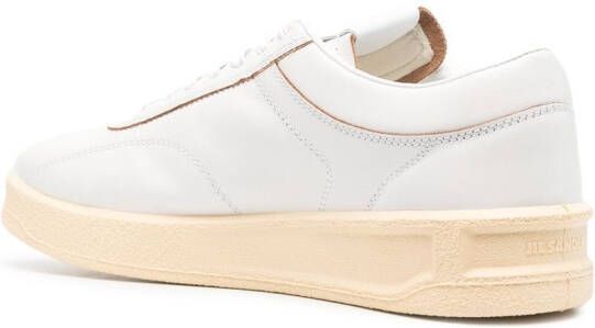 Jil Sander Leren sneakers Wit