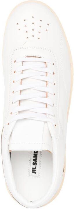 Jil Sander Leren sneakers Wit