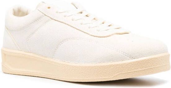 Jil Sander Leren sneakers Wit