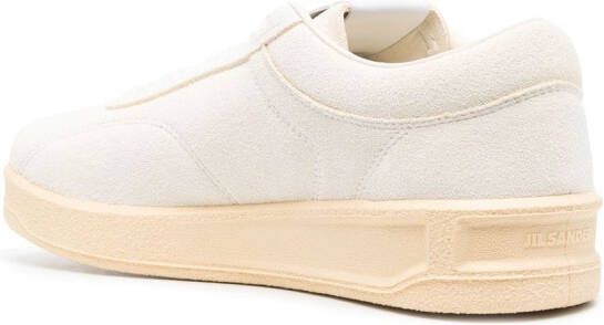 Jil Sander Leren sneakers Wit