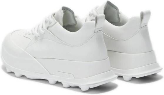 Jil Sander Leren sneakers Wit