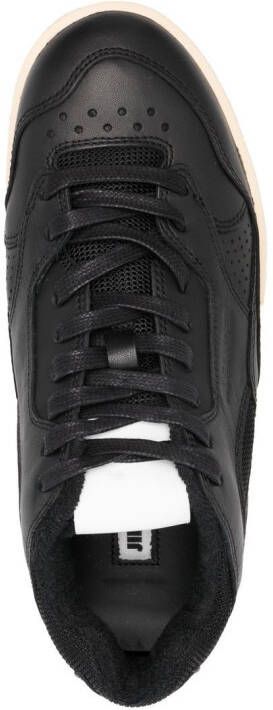 Jil Sander Low-top sneakers met vlakken Zwart