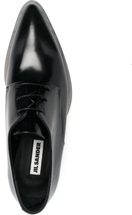 Jil Sander Derby veterschoenen Zwart