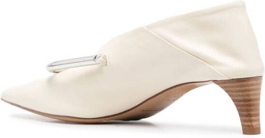 Jil Sander Pumps met puntige neus Beige