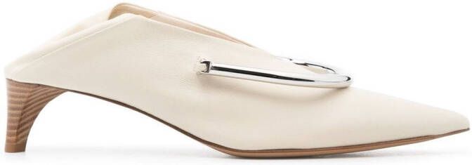 Jil Sander Pumps met puntige neus Beige