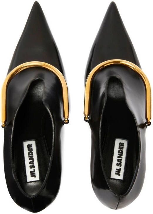 Jil Sander Pumps met puntige neus Zwart