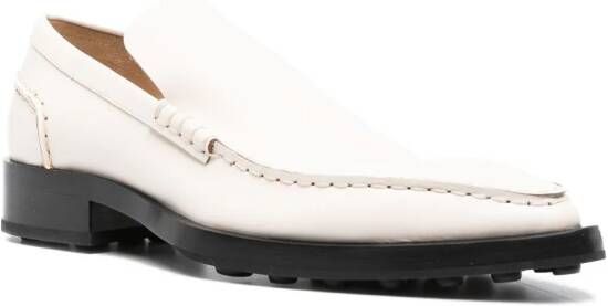 Jil Sander Loafers met puntige neus Wit