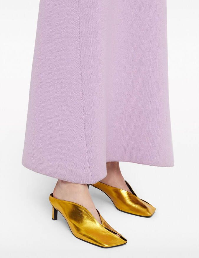 Jil Sander Pumps met vierkante neus Goud