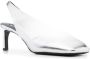 Jil Sander Pumps met vierkante neus Zilver - Thumbnail 2