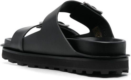 Jil Sander Sandalen met dubbele gesp Zwart