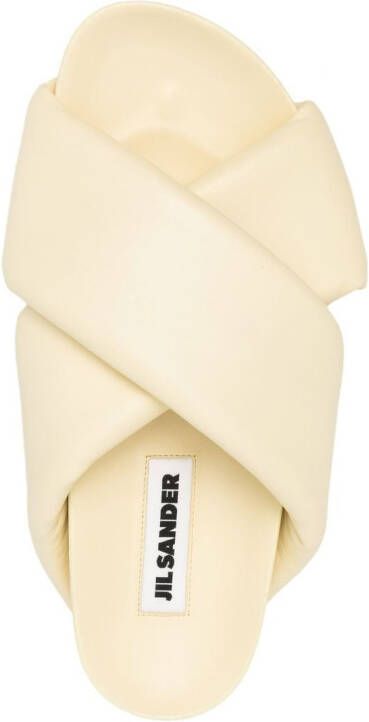 Jil Sander Sandalen met gekruiste bandjes Geel