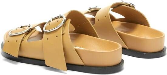 Jil Sander Sandalen met gesp Bruin