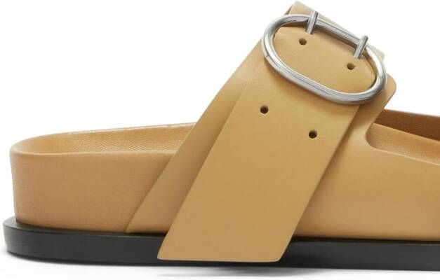 Jil Sander Sandalen met gesp Bruin