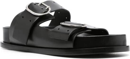 Jil Sander Sandalen met gesp Zwart