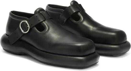 Jil Sander Scarpe leren loafers Zwart