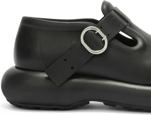 Jil Sander Scarpe leren loafers Zwart