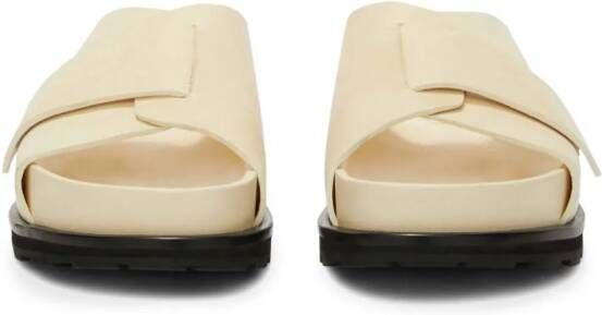 Jil Sander Slippers met plateauzool Beige