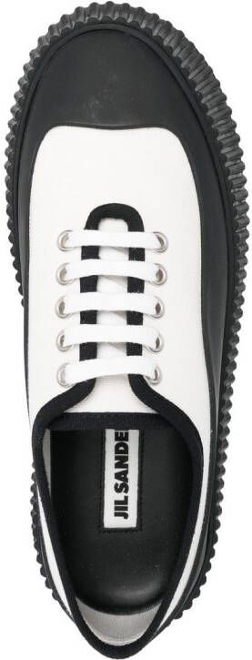 Jil Sander Sneakers met chunky zool Wit