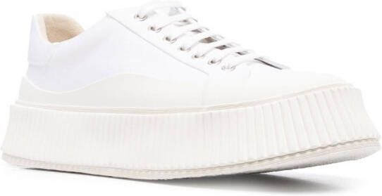 Jil Sander Sneakers met chunky zool Wit