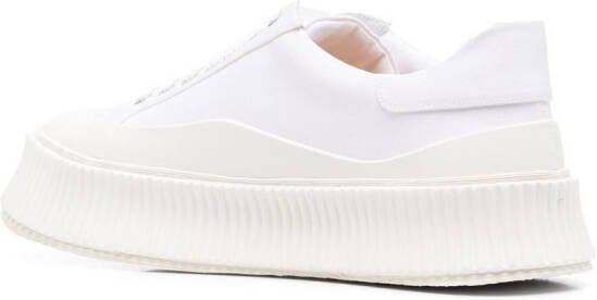 Jil Sander Sneakers met chunky zool Wit