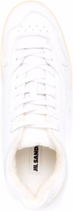 Jil Sander Sneakers met logo-reliëf Wit