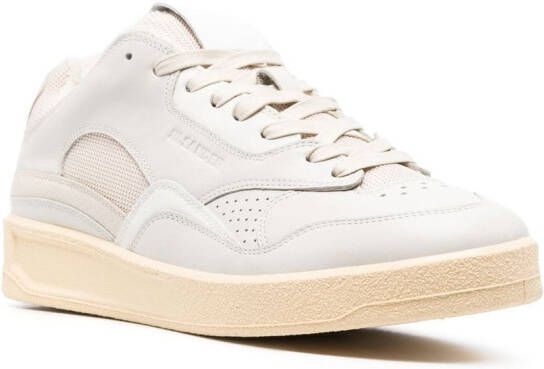 Jil Sander Sneakers met logo-reliëf Wit