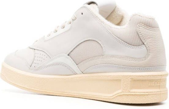 Jil Sander Sneakers met logo-reliëf Wit