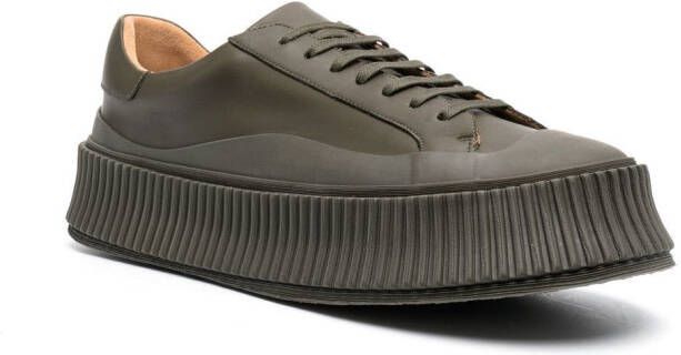 Jil Sander Sneakers met plateauzool Groen