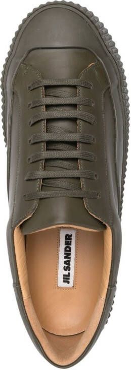 Jil Sander Sneakers met plateauzool Groen